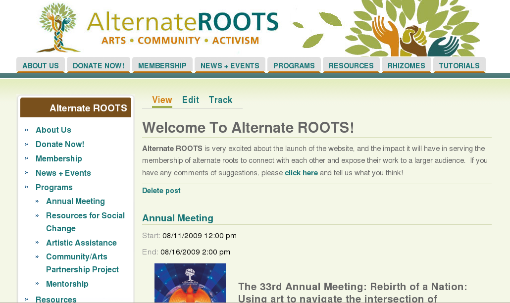 Alternate ROOTS Website