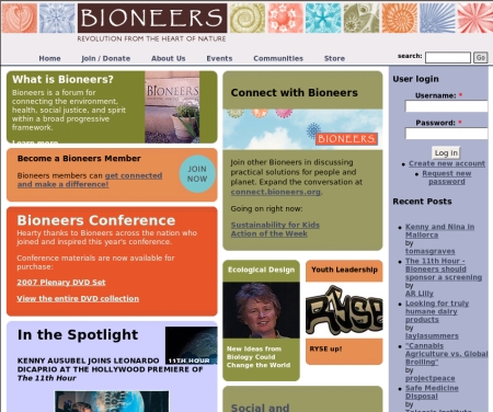Bioneers Website